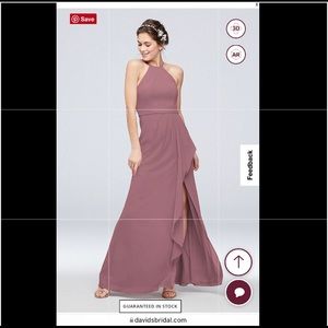 David’s Bridal Bridesmaid dress NWT